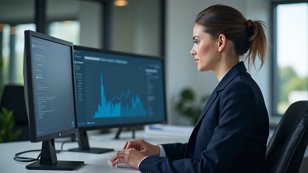 Personne prenant des notes sur la recherche de mots-clés et l'analyse de la concurrence sur un ordinateur